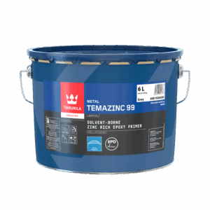Temazinc 99 is een zinkrijke epoxy primer ontworpen voor de bescherming van metalen oppervlakken
